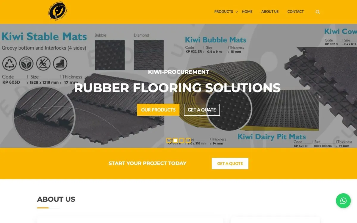 Kiwi Procurement website homepage designed by GotechDigi