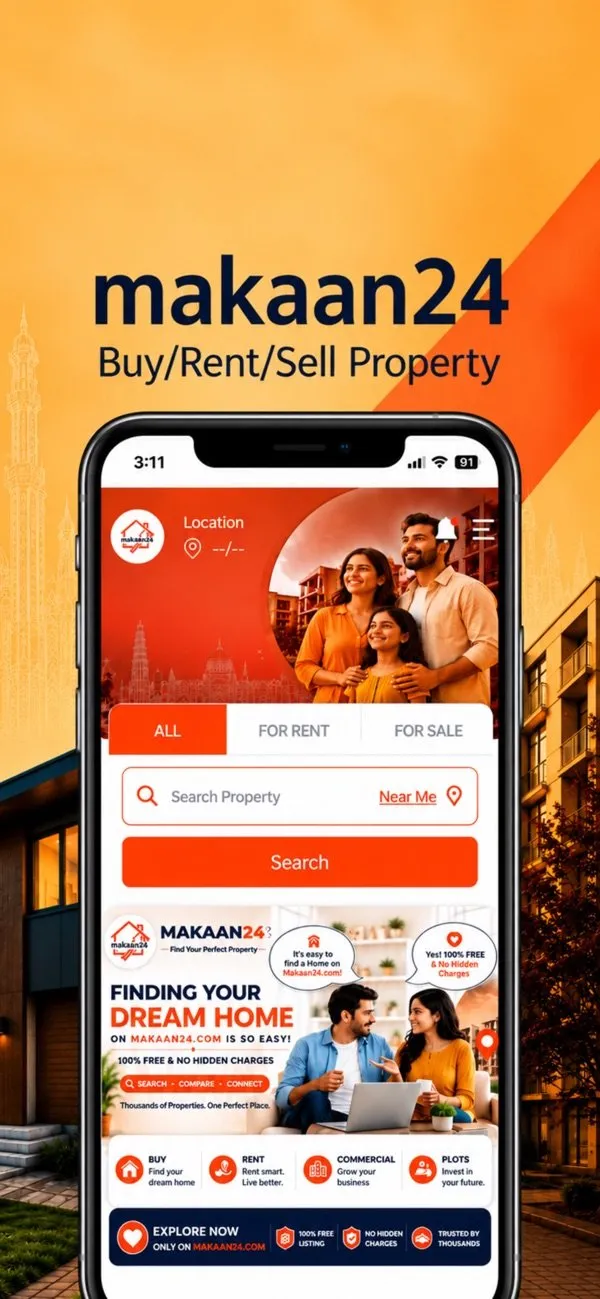 Makaan24 app screen 1