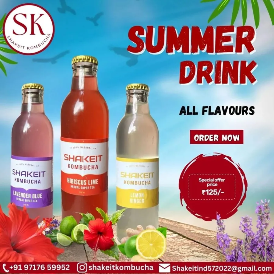 Shakeit Summer Drink social media post designed by GotechDigi
