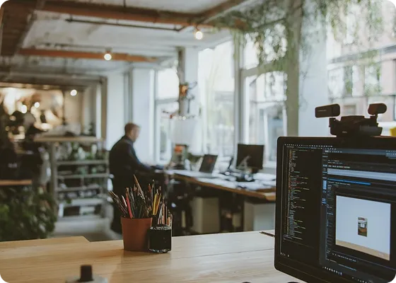 GotechDigi content studio with camera and editing workstation