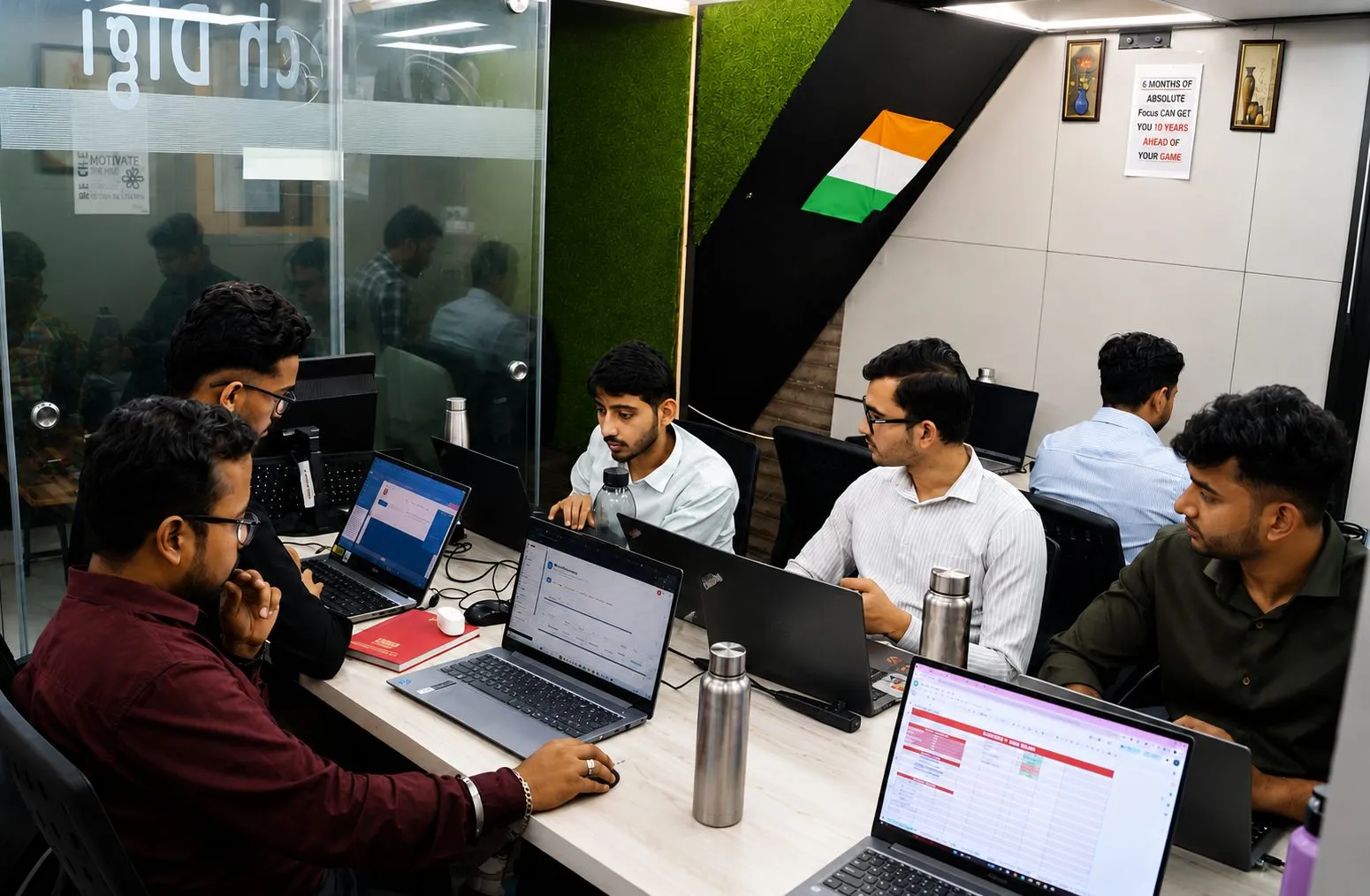 GotechDigi team collaborating at the New Delhi office