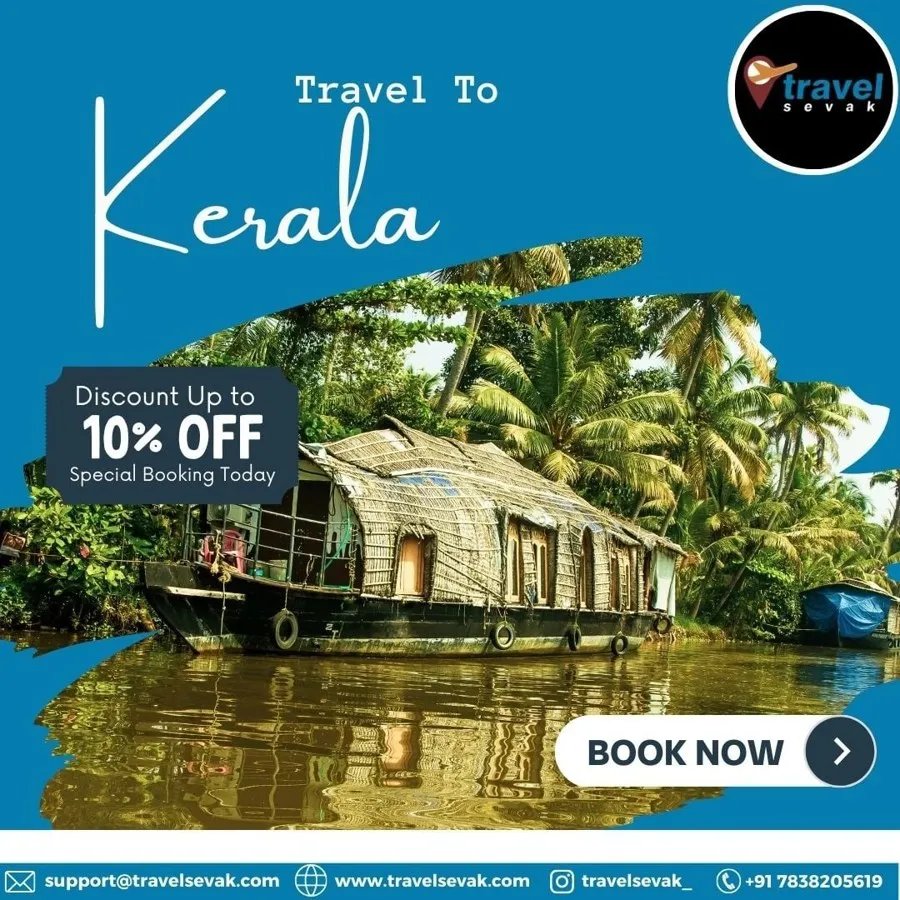 Travel Kerala Package social media post designed by GotechDigi